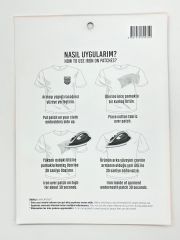 ÜTÜYLE YAPIŞAN ARMA SETİ