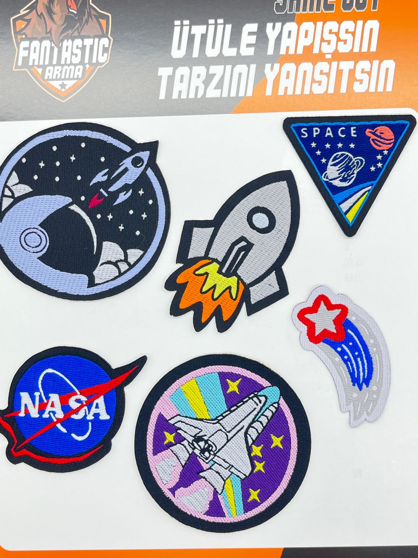 ÜTÜYLE YAPIŞAN ARMA SETİ