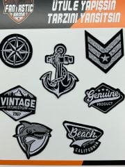 ÜTÜYLE YAPIŞAN ARMA SETİ