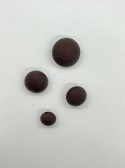 İTALYAN PLASTİK BOMBELİ KOYU KAHVE DÜĞME