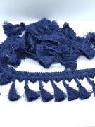 PAMUK ŞERİT SAÇAK LACİVERT