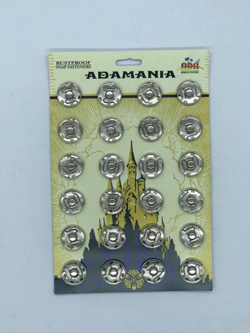 19 mm metal çıtçıt 24 adet