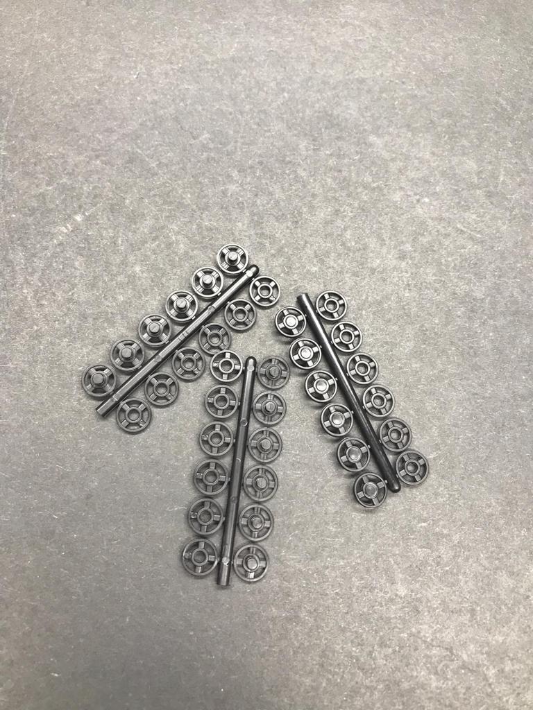 7 mm plastik çıtçıt seti siyah