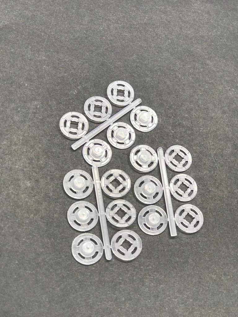 12 mm plastik çıtçıt seti beyaz