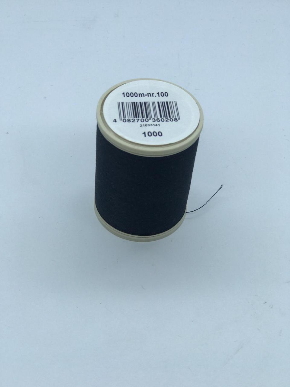 DUET Dikiş İpi 1000 metre siyah (polyester)