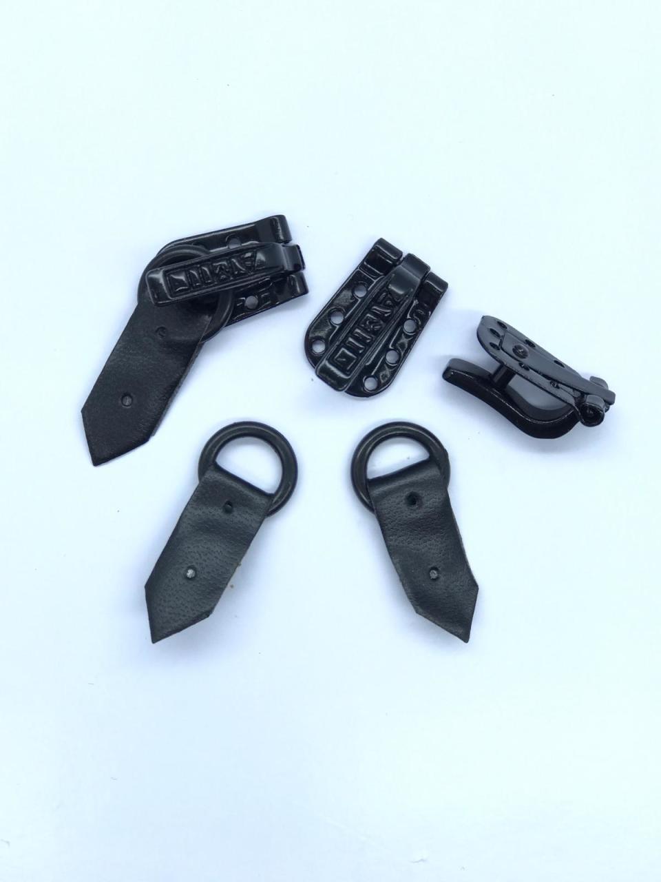 KÜRK AGRAFI SETİ SİYAH