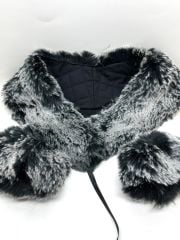 YAKA KÜRKÜ SİYAH BEYAZ