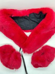 YAKA KÜRKÜ KIRMIZI