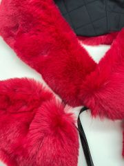 YAKA KÜRKÜ KIRMIZI