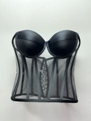 BALENLİ BÜSTİYER KORSE SİYAH