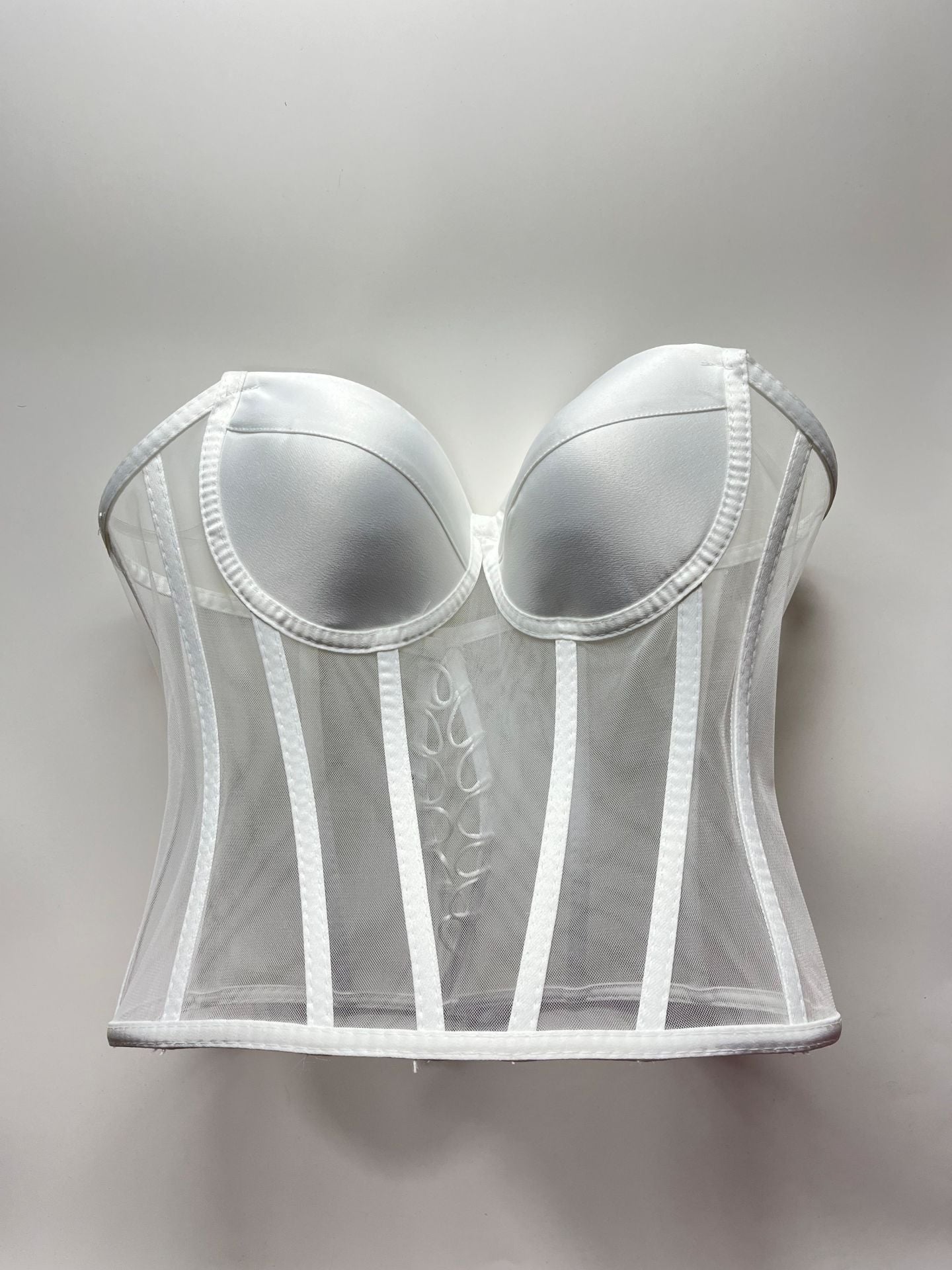 BALENLİ BÜSTİYER KORSE BEYAZ