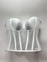 BALENLİ BÜSTİYER KORSE BEYAZ