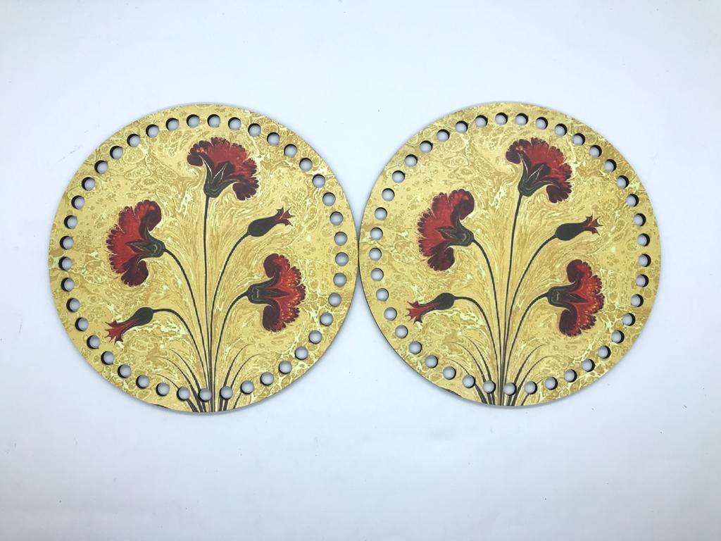 AHŞAP DESENLİ ÇANTA YANI