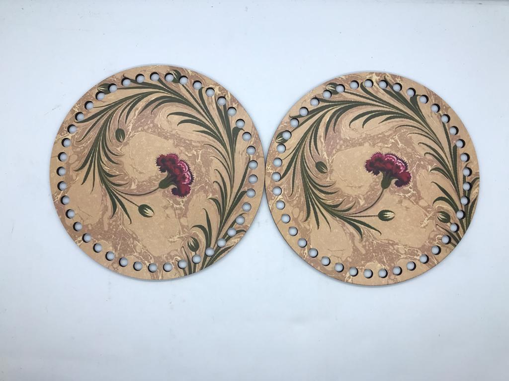 AHŞAP DESENLİ ÇANTA YANI