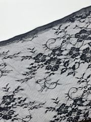 SAKALLI DANTEL SİYAH 3m KUPON