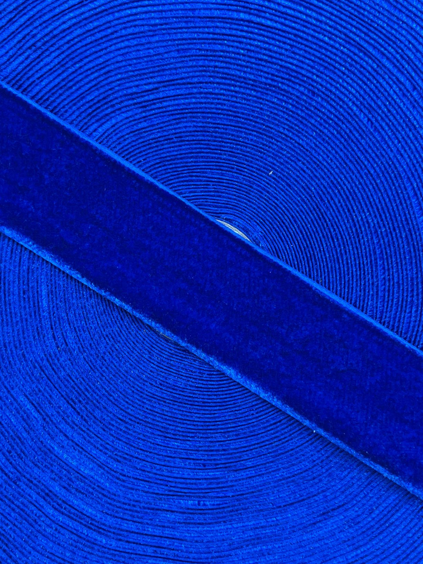 KADİFE KURDELE 30mm saks mavisi