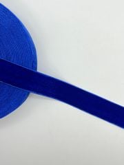 KADİFE KURDELE 30mm saks mavisi