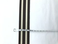 ÇANTA KOLONU KAHVE KREM ÇİZGİLİ 4cm