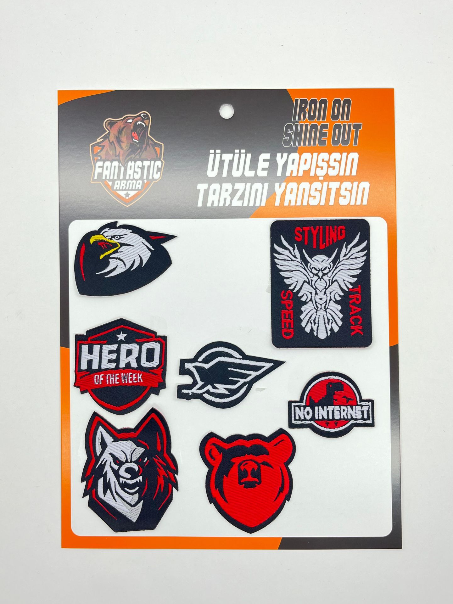 ÜTÜYLE YAPIŞAN ARMA SETİ