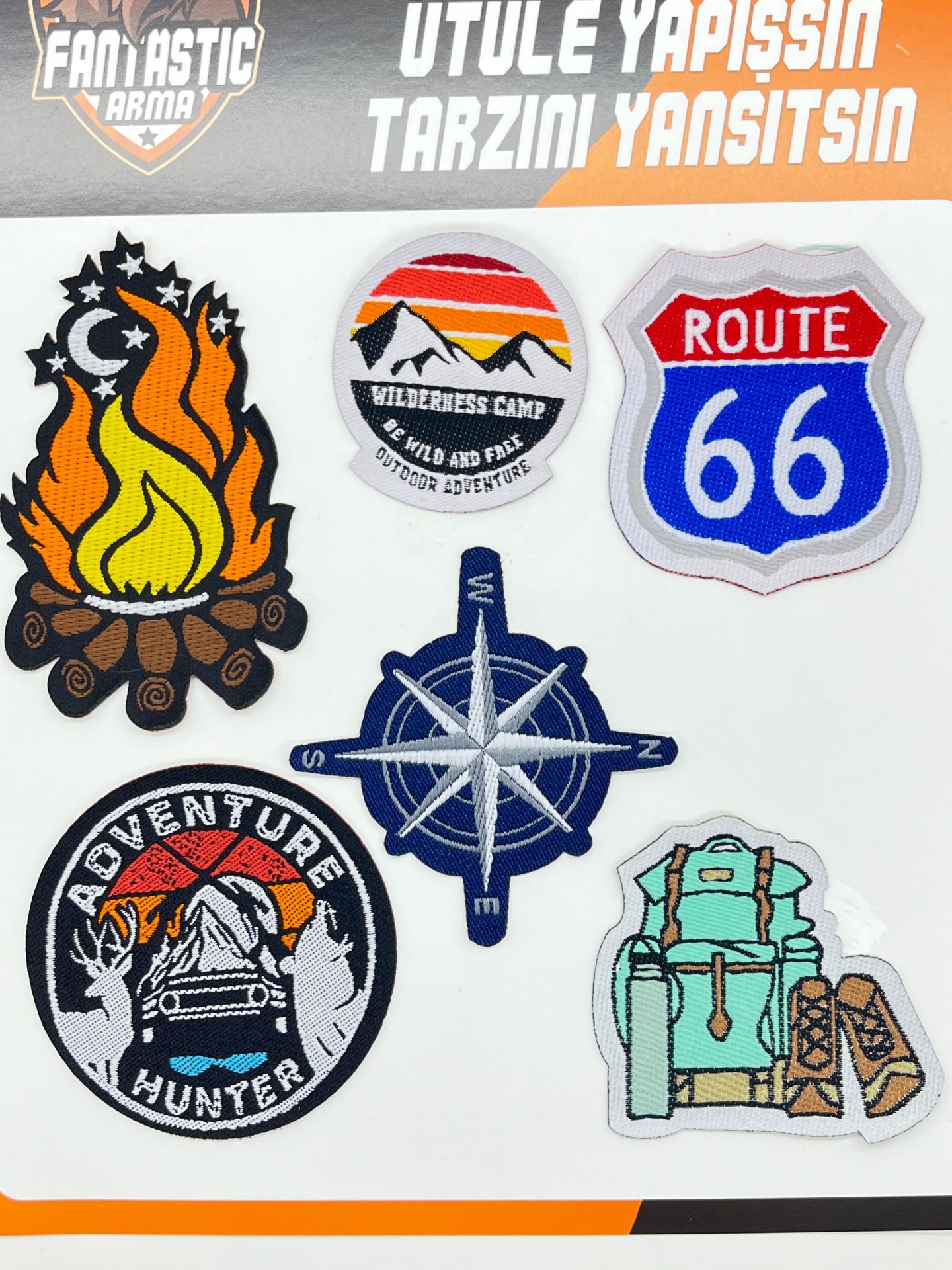 ÜTÜYLE YAPIŞAN ARMA SETİ