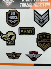 ÜTÜYLE YAPIŞAN ARMA SETİ