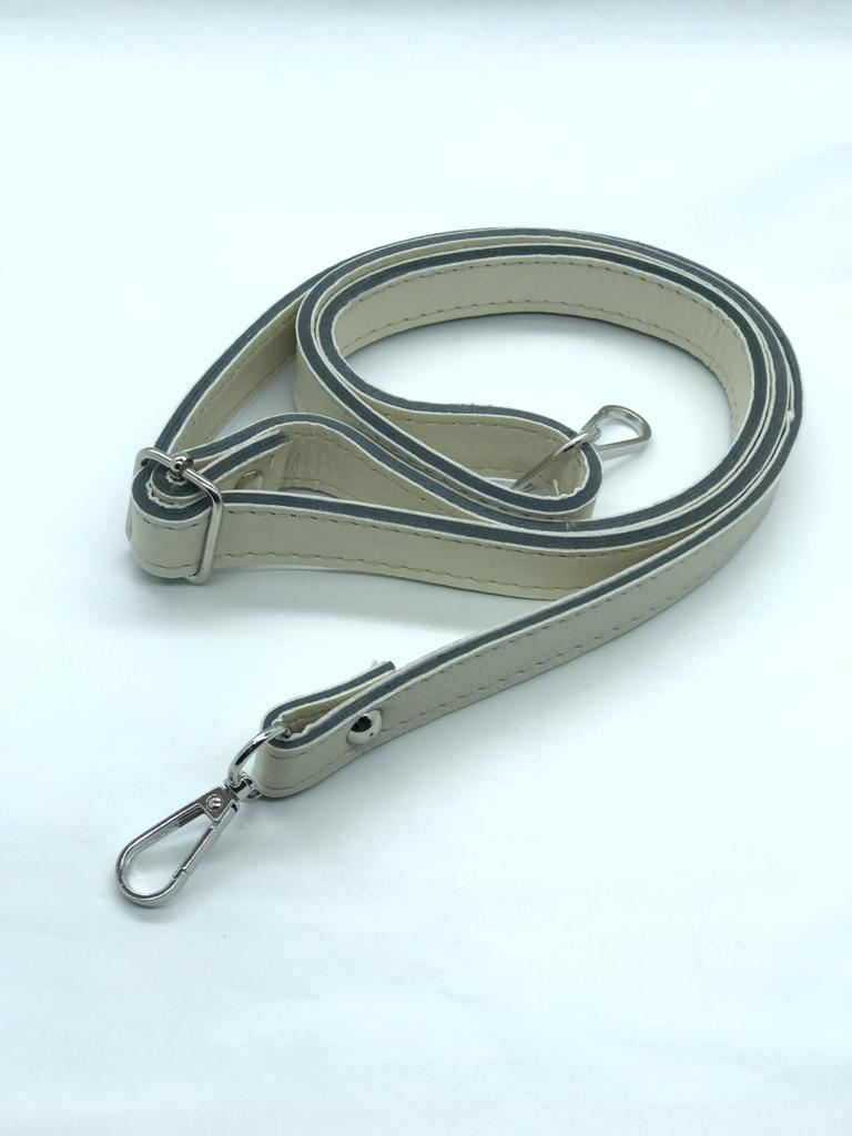 DERİ ÇANTA ASKISI KREM