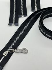 TAŞLI ELCİKLİ METAL DİŞLİ FERMUAR