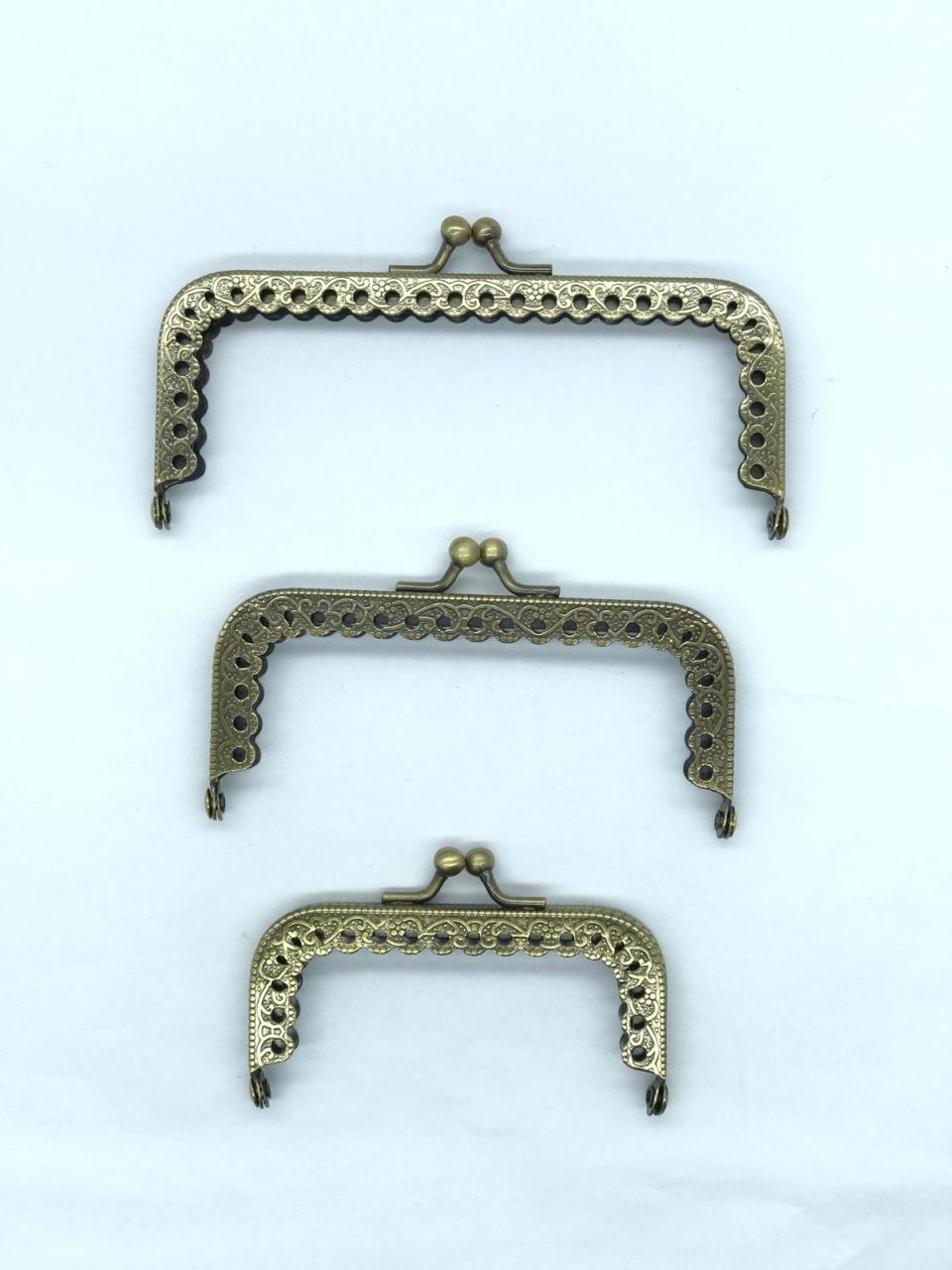 ÇANTA VE CÜZDAN KLİPSİ ANTİK SARI Büyük (11-5 cm)