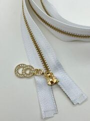 TAŞLI ELCİKLİ METAL DİŞLİ FERMUAR