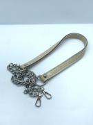 Zincirli Çanta Sapı Deri Açık Bej