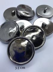 METALİZE DÜĞME ANTİK GÜMÜŞ 3.5cm