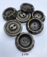 METALİZE DÜĞME ANTİK 3cm