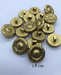METALİZE DÜĞME ANTİK SARI  1.8cm