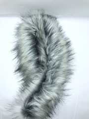 KAPŞON KÜRKÜ GRİ SİYAH KIRÇILLI