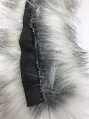 KAPŞON KÜRKÜ GRİ SİYAH KIRÇILLI