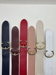 DERİ ÇANTA KAPAMA - GOLD TOKALI