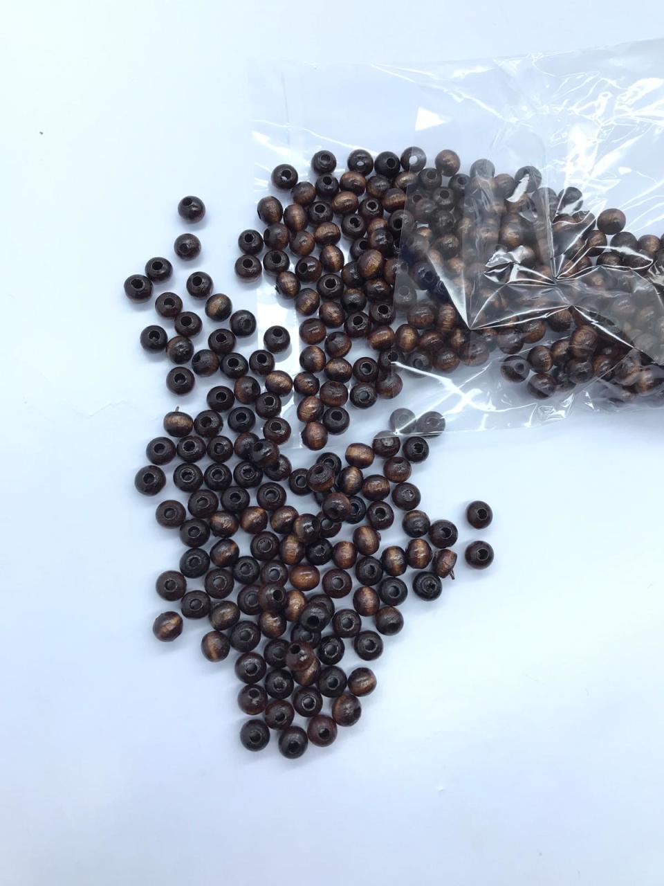 AHŞAP BONCUK YUVARLAK  50 gr 5mm