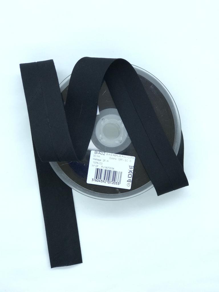 KOTON KATLI BİYE SİYAH 30mm