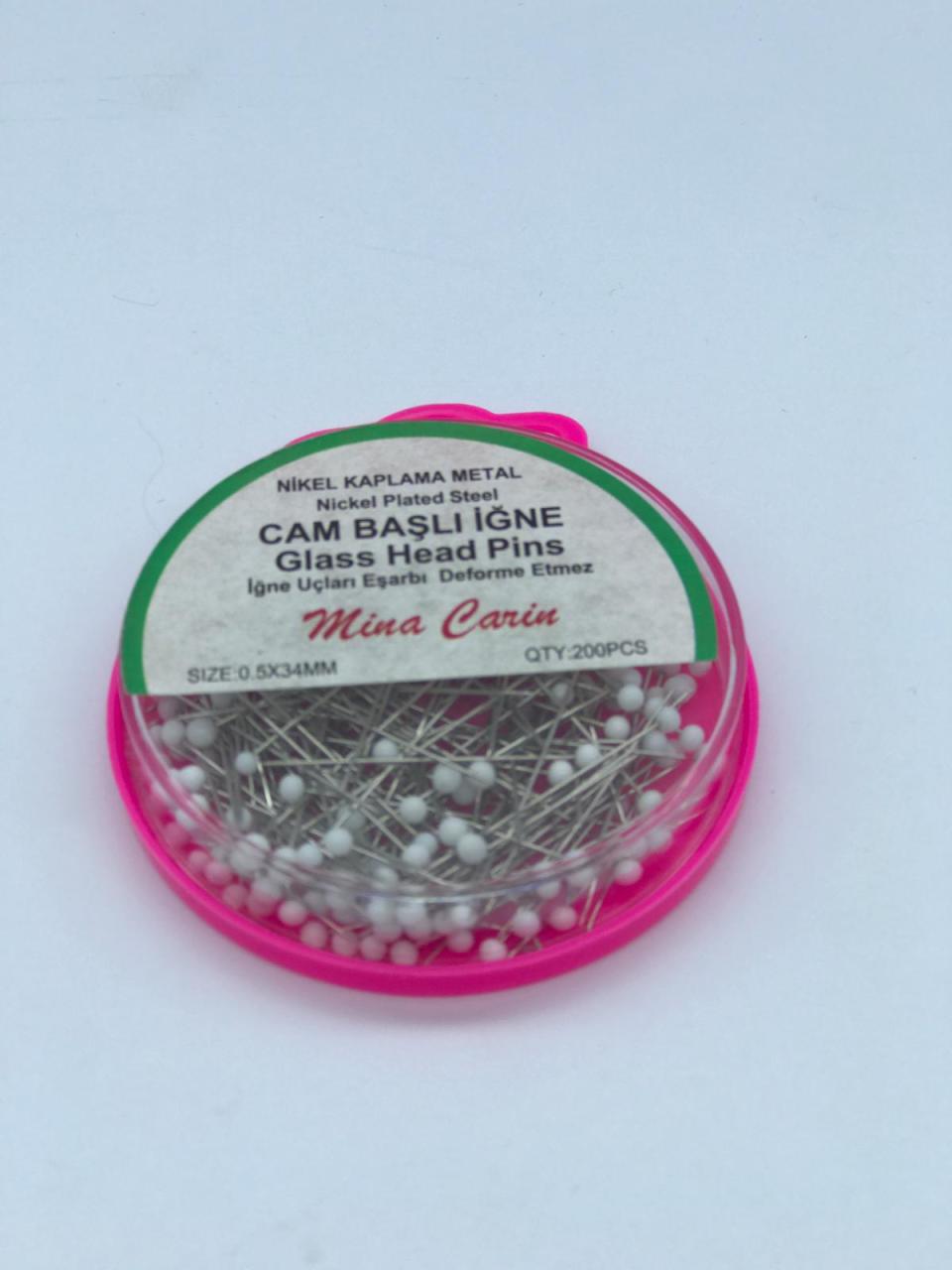 CAM BAŞLI İĞNE BEYAZ