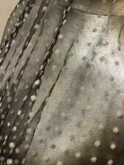 PUANTİYELİ TÜL SİYAH BEYAZ 140cm