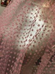 PUANTİYELİ TÜL BEBE PEMBE 140cm