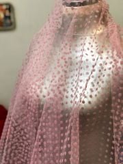 PUANTİYELİ TÜL BEBE PEMBE 140cm