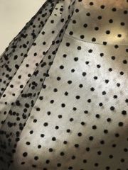 PUANTİYELİ TÜL SİYAH 140cm