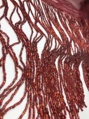 BONCUKLU SAÇAK PÜSKÜL BORDO 25cm