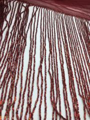 BONCUKLU SAÇAK PÜSKÜL BORDO 25cm