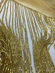 BONCUKLU SAÇAK PÜSKÜL AÇIK GOLD 25cm