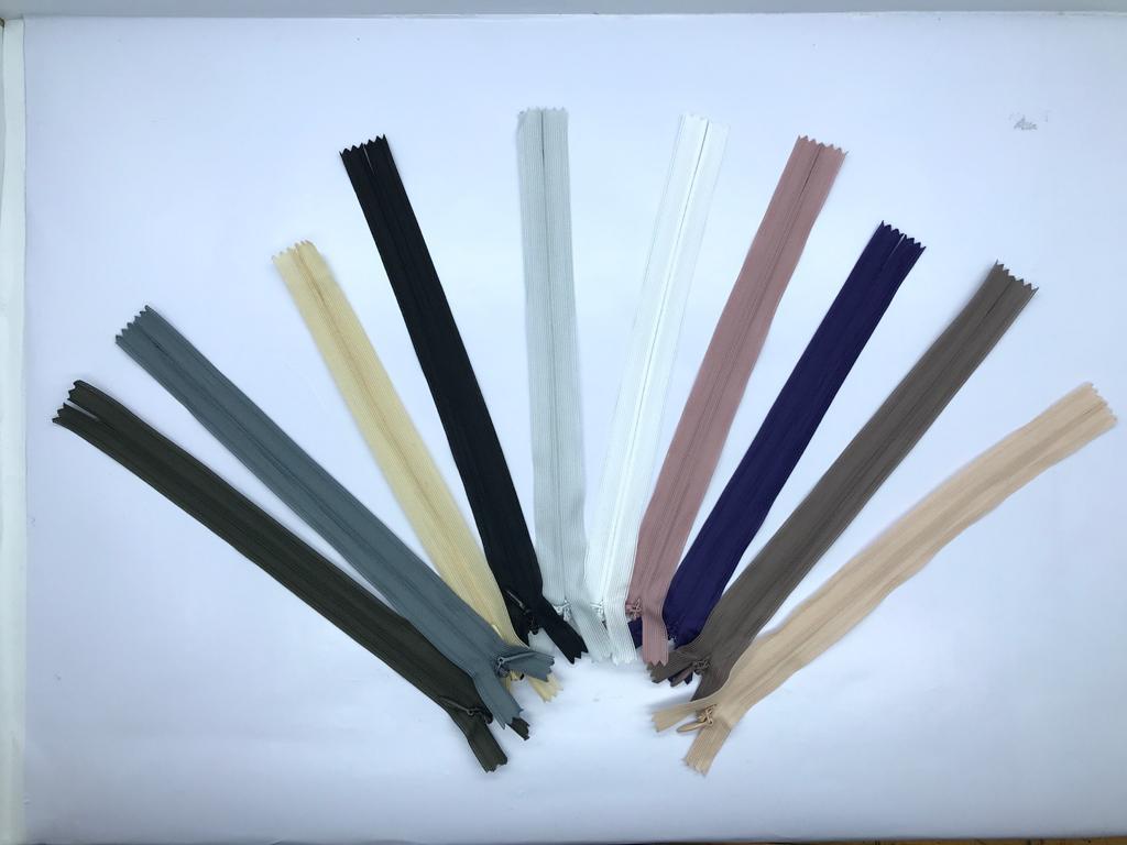 10'LU GİZLİ FERMUAR SETİ 20cm