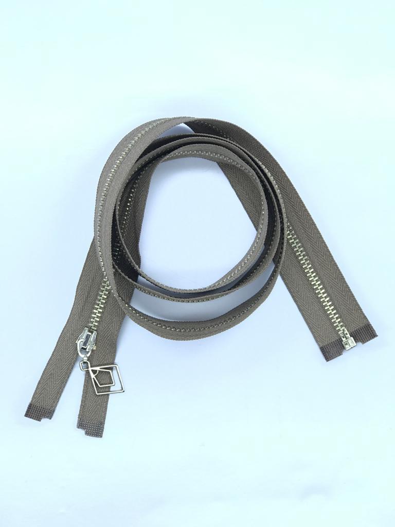 METAL DİŞLİ FERMUAR KOYU BEJ 1 METRE