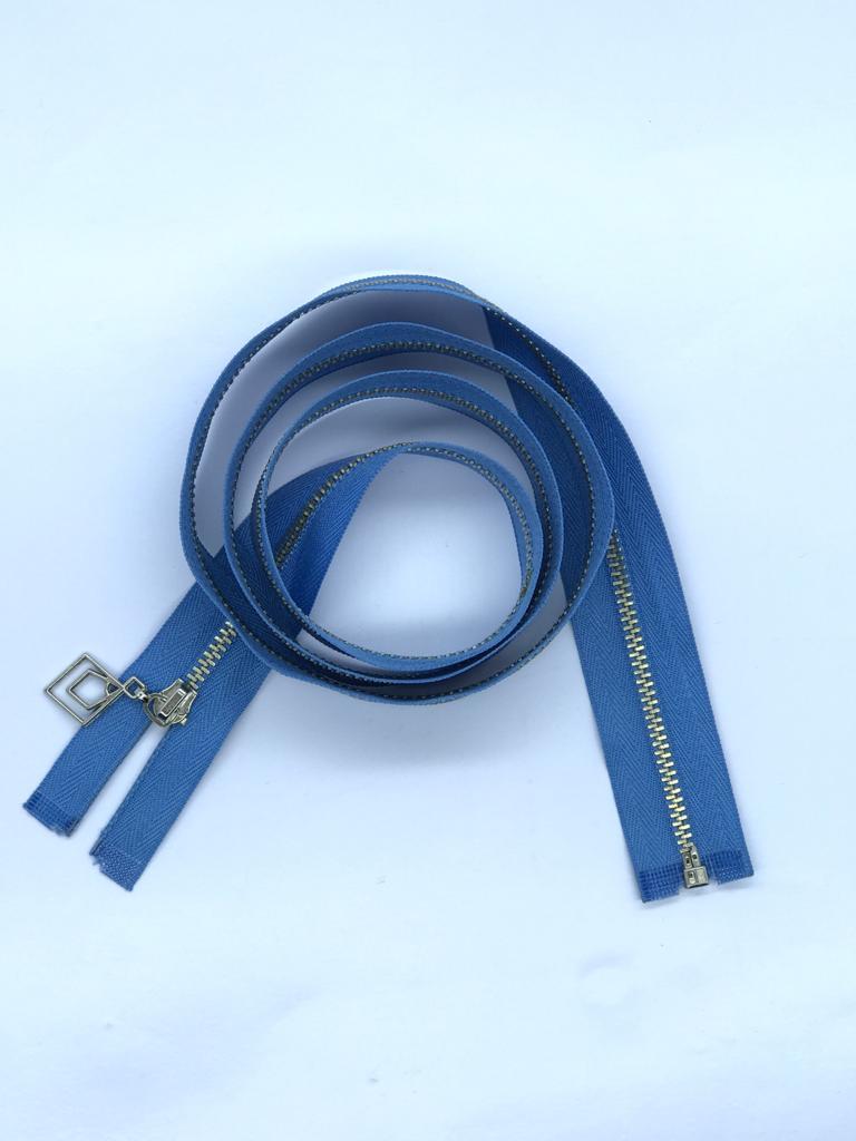 METAL DİŞLİ FERMUAR BEBE MAVİ 1 METRE