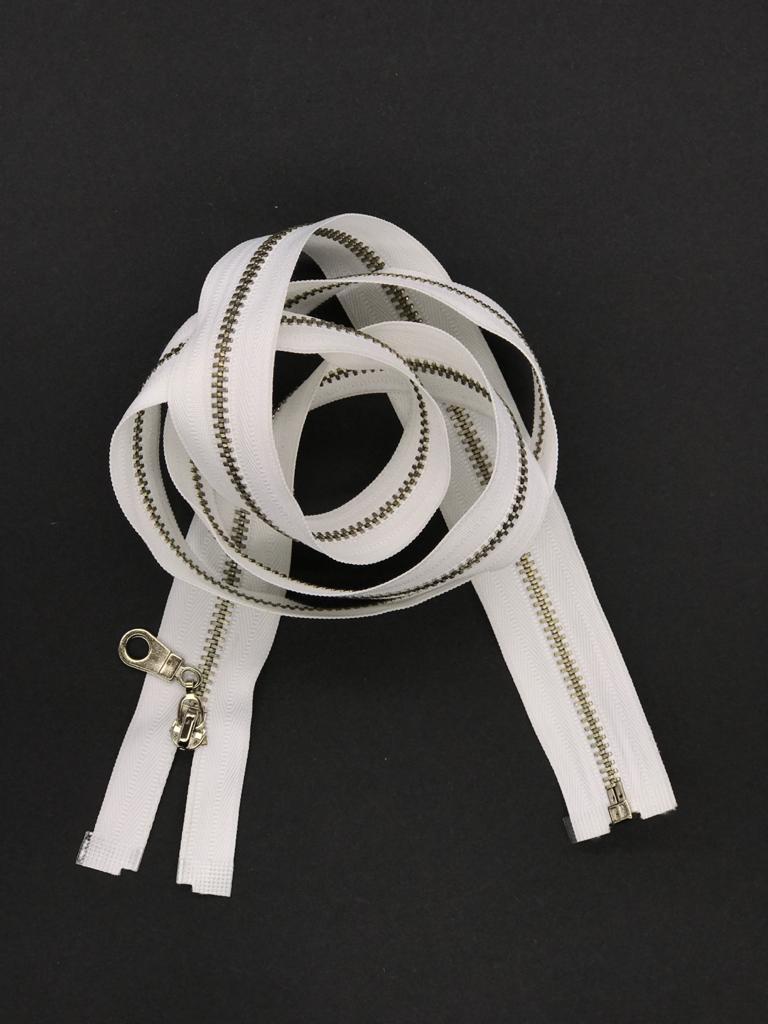 METAL DİŞLİ FERMUAR BEYAZ 1 METRE